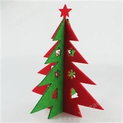 直供各种款式毛毡圣诞树装饰 圣诞装饰品 桌摆定制
