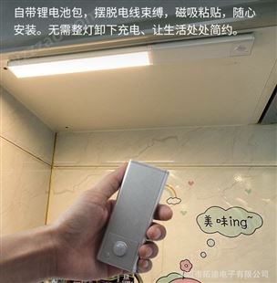 TDL-6111拓迪对插感应插拔感应灯充电衣柜灯电池包厨房感应续航久手扫感应