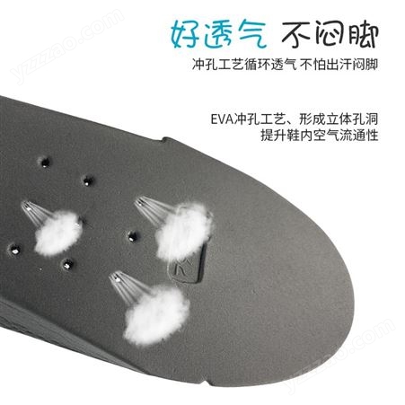 EVA冲孔透气儿童滑轮鞋垫滑冰运动速滑鞋内底 mould Insoles