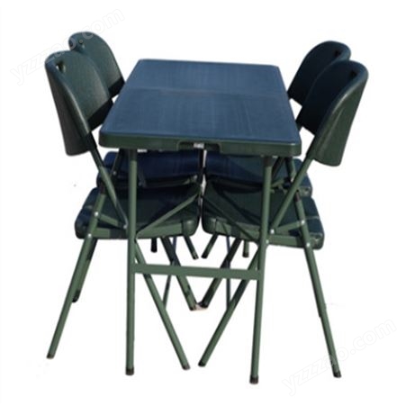 新材料多功能指挥作业桌 军绿色折叠桌椅 多功能指挥桌椅