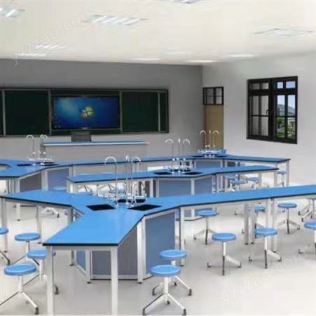 学生六角桌六边桌 科学创客教室拼接桌子 微机室六边形电脑桌