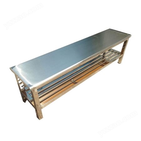 304不锈钢长条凳子 银色拉丝款 耐脏耐腐蚀广场车间专用