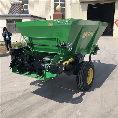 稻田湿粪撒肥机 化肥施肥机 荣源2FGH-3 操作简单的撒肥车