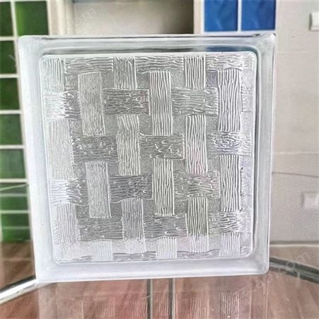 空心玻璃砖 正方形透明彩色水晶平行砖 生产定制批发