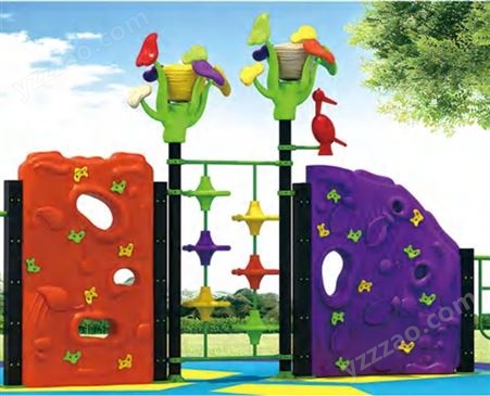 幼儿园儿童户外攀岩架 室内外塑料攀岩墙 小区多功能组合攀爬墙