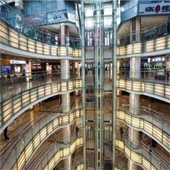 商场观光电梯 透明外罩 宏耀玻璃专业设计 可定制