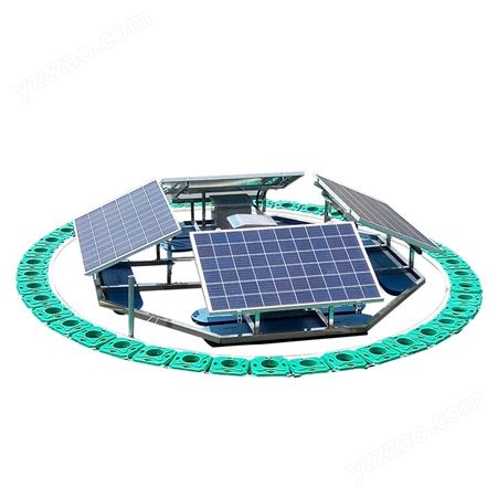 绿博斯环保 太阳能解层曝气机 浮水增氧机曝气设备