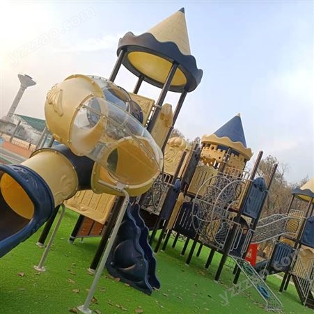 孔娃塑料大型114管儿童攀爬组合滑梯定制游乐园滑滑梯设计