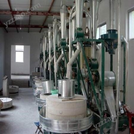 润埠泰集团三盘组合石磨面粉机 农户来料加工小型磨面粉设备