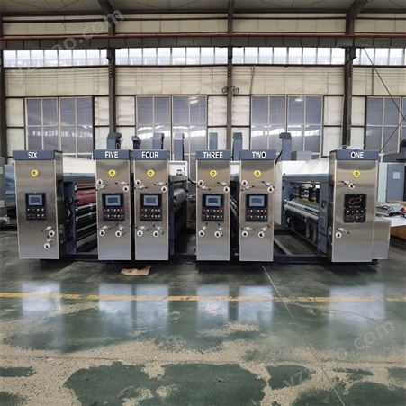泰达供应 经济型全自动四色水墨印刷机 中高速纸箱印刷机