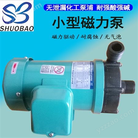 源厂耐酸碱微型塑料磁力泵 小型排污循环磁力泵 耐腐蚀泵MP-70R