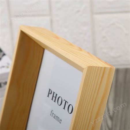 咏联现代简约原木相框6寸7寸10寸木质实木桌面相框摆台照片墙