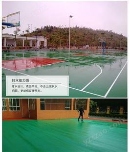 益动未来丙烯酸篮球场地 丙烯酸网球场地 水性环保设计施工