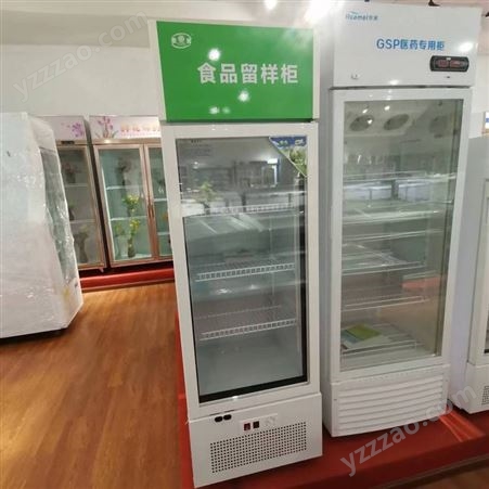 食品留样柜小型幼儿园厨房冷藏展示柜立式蓝光双锁捷郎XB-LYG-100