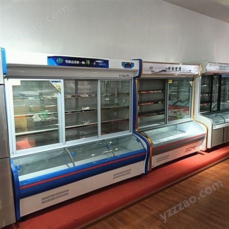 老挝捷郎双温点菜柜商用立式冷藏柜冷冻柜金边浅底 LCD-1800