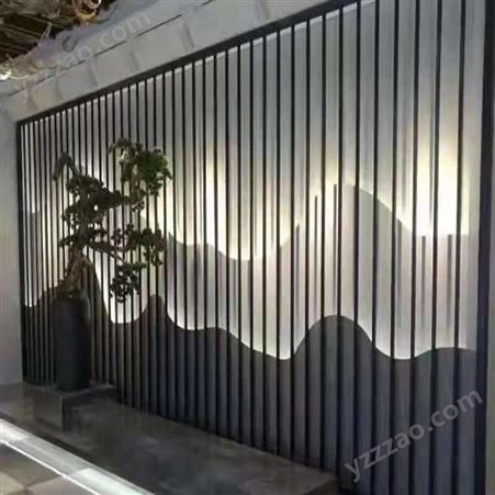铝合金花格屏风 艺术铝隔断幕墙 承接定制润盈