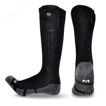 定制滑雪发热袜子可拆洗电加热棉袜保暖加厚毛圈抗寒暖脚神器