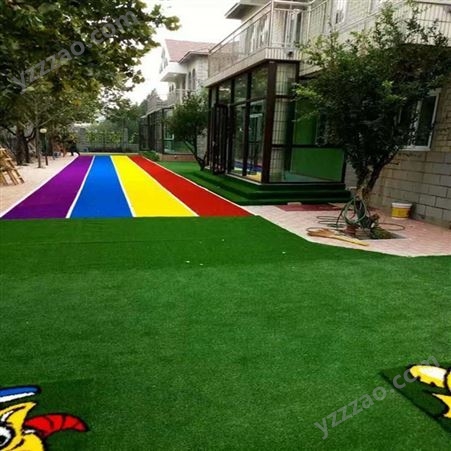幼儿园足球场人工假草皮 室外门球场人造草坪可按规格定制 免冲砂