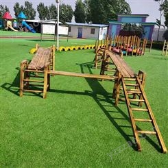 幼儿园16件套室内 户外儿童木质攀爬架梯子 平衡木体能组合玩具