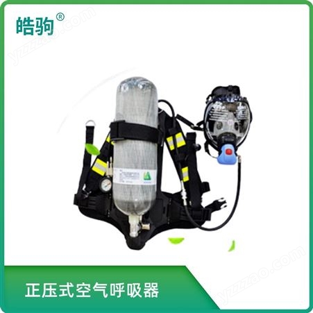 皓驹双正压式气瓶空气呼吸器 大容量呼吸救援装备 大视野面罩
