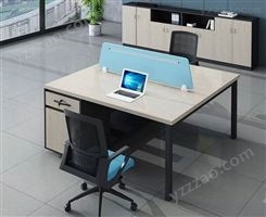 办公家具现代实木双人办公桌 屏风工位职员桌椅办公室桌子卡座电脑桌定制JY-GZ-059