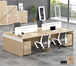 办公家具单人办公桌椅组合员工位简约现代教师办公室电脑桌带挡板JY-WQ-127