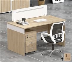 办公家具单人办公桌椅组合员工位简约现代教师办公室电脑桌带挡板JY-WQ-126