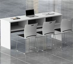办公家具培训课桌椅简约现代学生桌子小型会议桌双人条形桌1.2米1.8米厂家JY-W-201